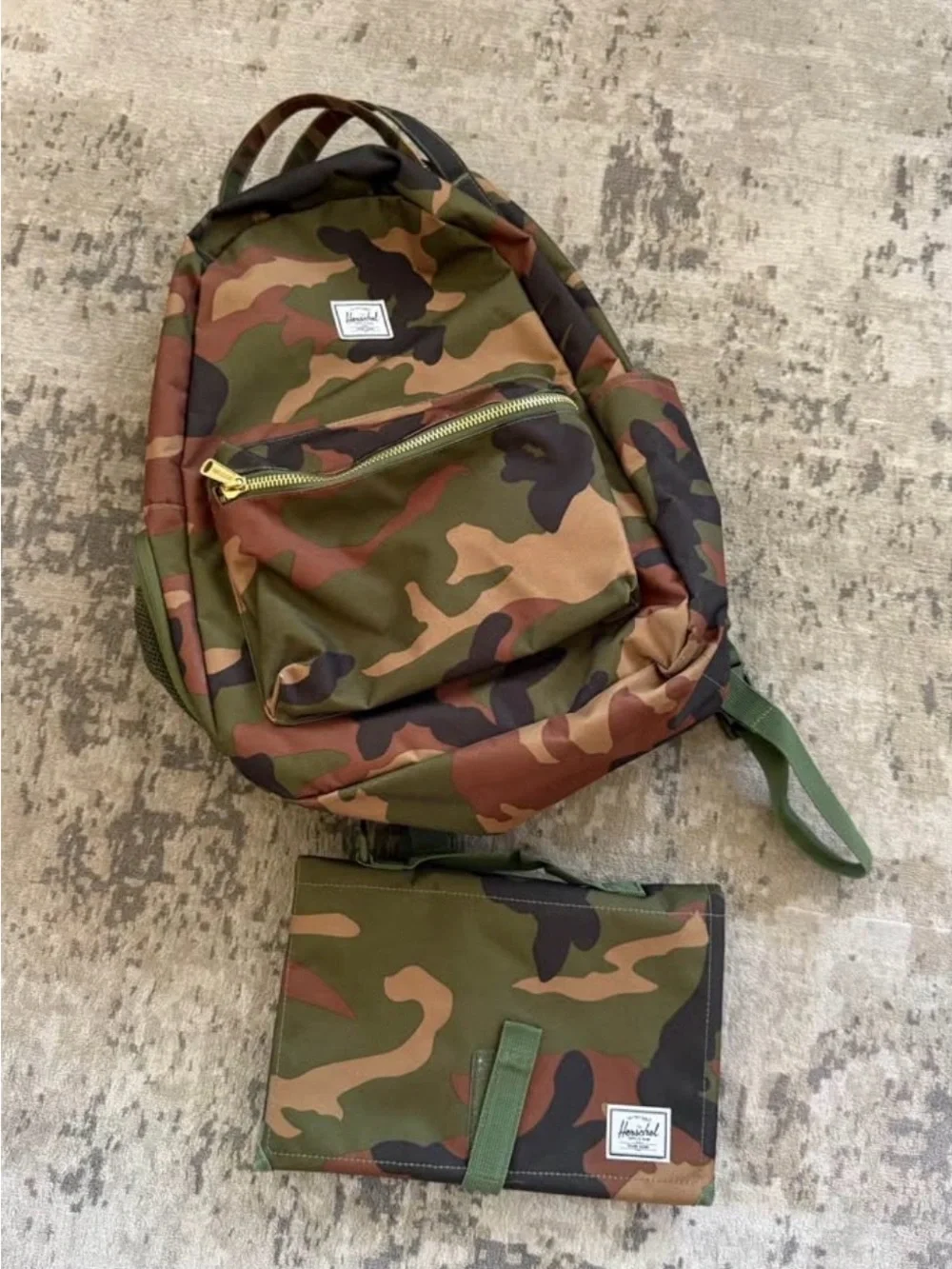 Herschel Camo Diaper Backpack – Green Camo